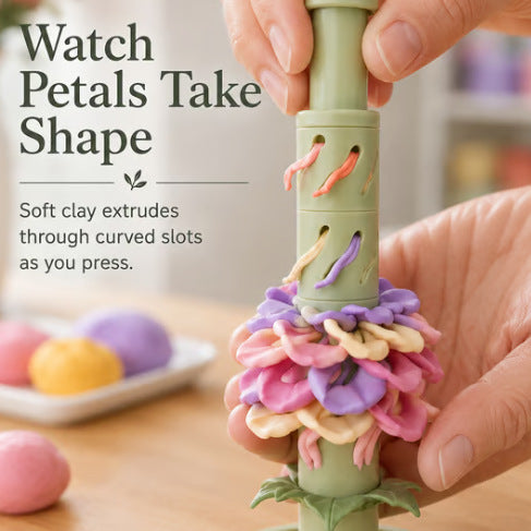 Clay bloom press tool – color options