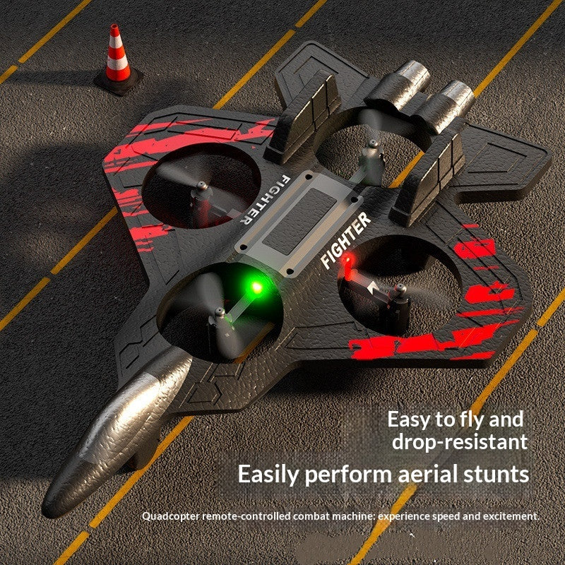 RC Foam Fighter Jet Glider – Lightweight Outdoor Plane – Side View | Toki Toy Box