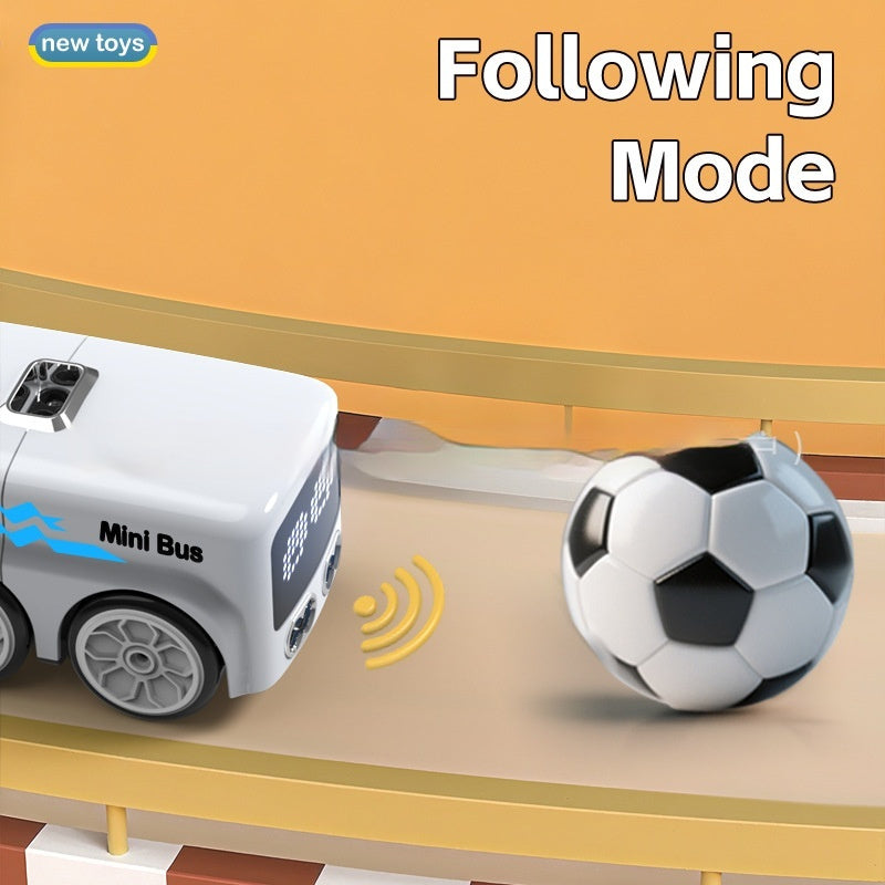 Magic mini RC bus in blue and white