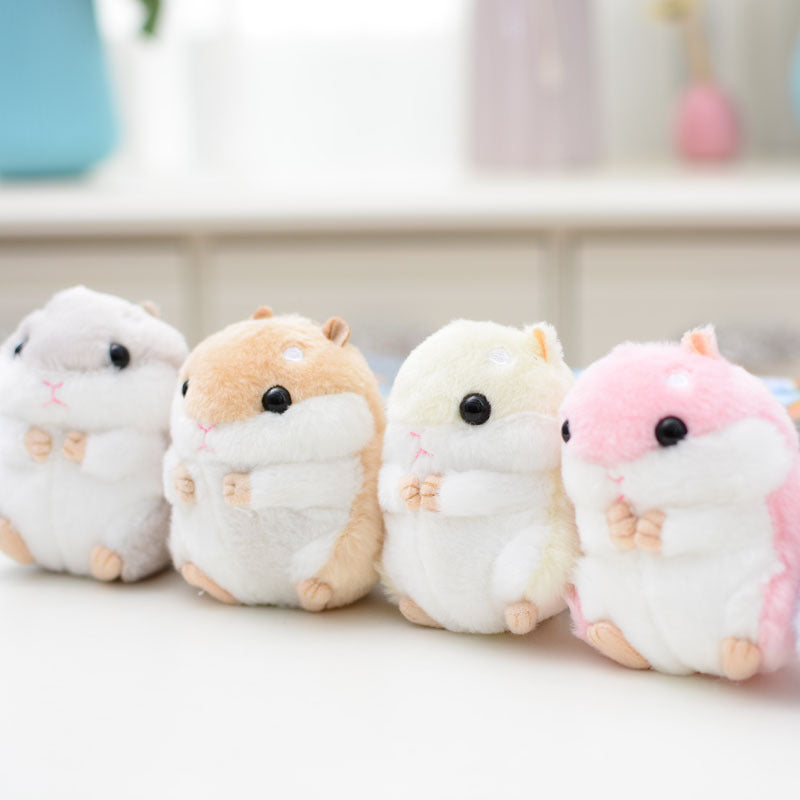Cute Hamster Plush Keychain | Toki Toy Box – Side View | Toki Toy Box