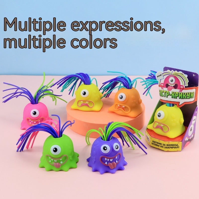 Hair Pulling Will Call Little Stress Relief Toys – Side View | Toki Toy Box
