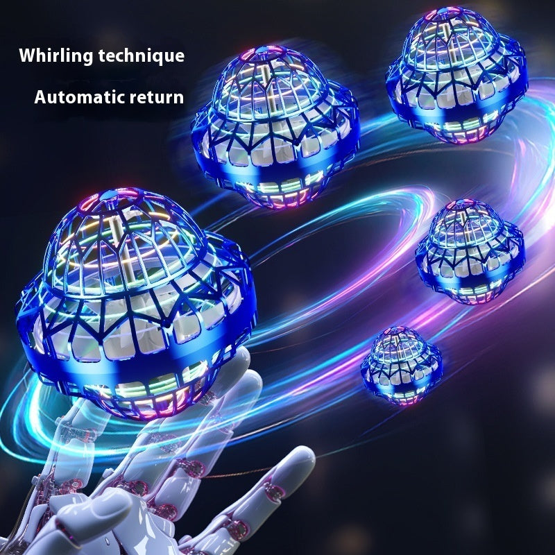 Magic Flying Ball – Luminous Floating Rotating Toy for Kids & Adults – Packaging | Toki Toy Box