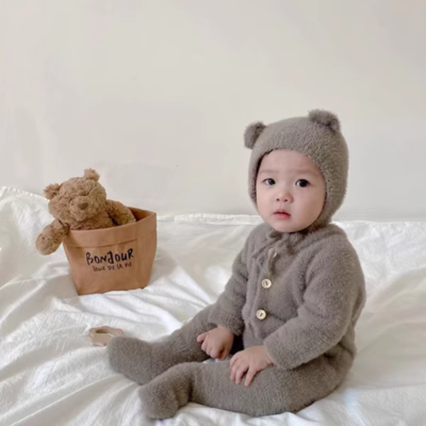 BearHug Baby Romper - Toki Toy Box
