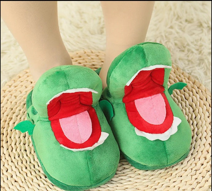 Crocodile Slippers – Funny Moving Mouth Cozy Home Shoes