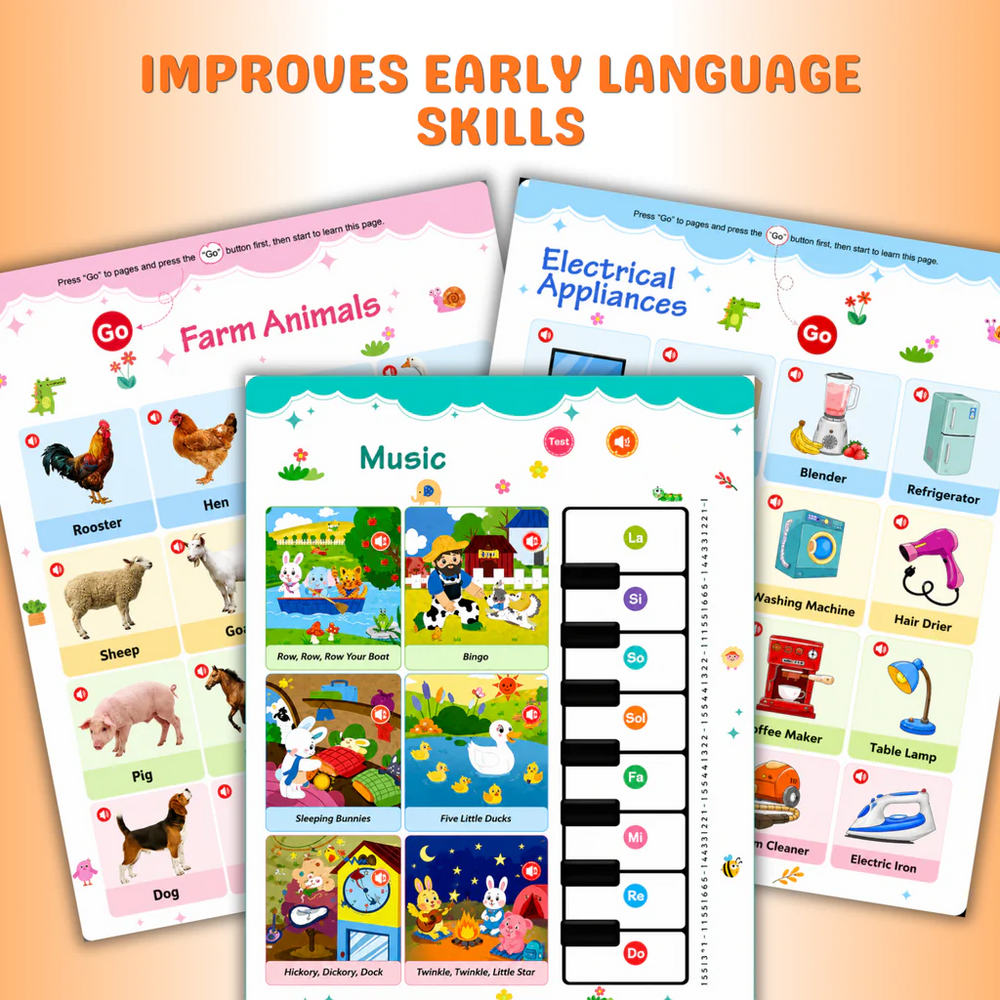 Kids Sound Book – 470+ Words Learning Toy