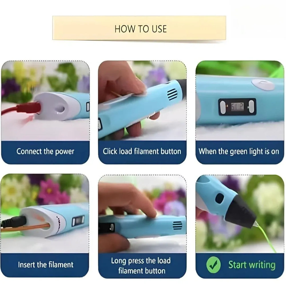 3D Printing Pen Set – Creative DIY Tool for Kids - Toki Toy Box
