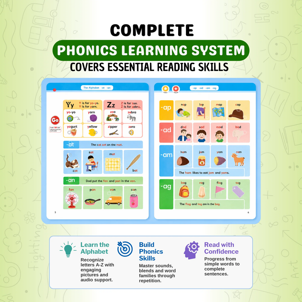 Talking Word Book – 500+ Words Phonics Toy