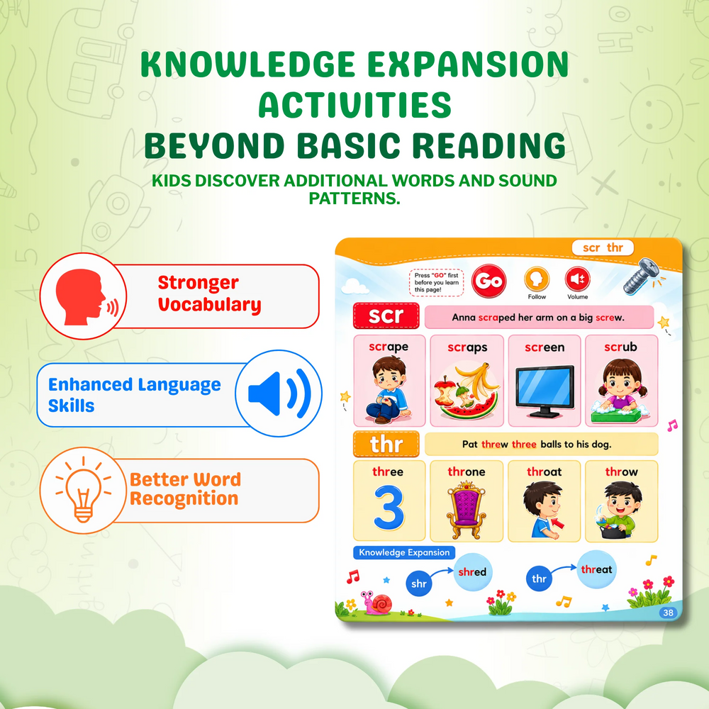 Talking Word Book – 500+ Words Phonics Toy
