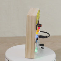 Montessori LED Busy Board – Wooden Sensory Toy for Kids