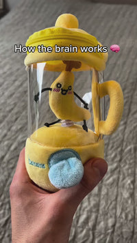 Funny Fruit & Veggie Plush Toys – Pull String Rotating Design