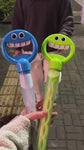 32-Hole Smiling Face Bubble Wand – Bubble Toy with Refill for Kids
