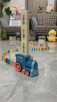 Automatic Domino Train Set – Educational DIY Toy for Kids