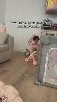 Baby Safety Head Protector – Soft Cotton Cushion Backpack