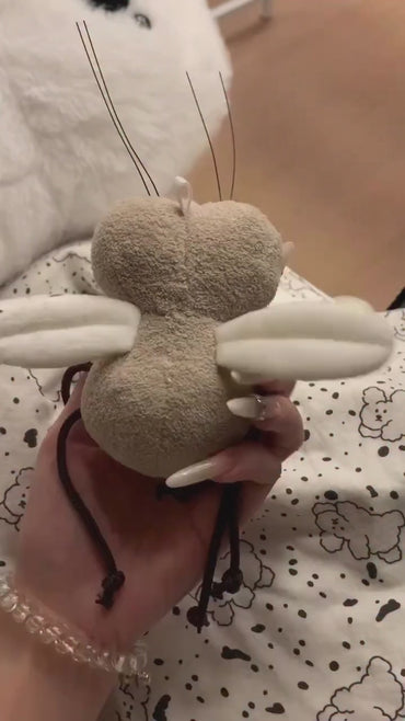 Squeaky Mosquito Plush Keychain – Funny Gift