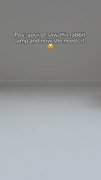 Big Face Rabbit Night Light – Soft Silicone Touch Lamp