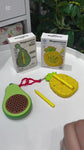 Fruit Party Magnetic Drawing Board Keychains – Pineapple & Avocado | Fun Steel Ball Doodle Toys for Kids