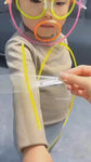 Colorful Glowing Matchstick Man Dance Props – with Glasses & Noise Makers