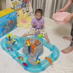 Kids Outdoor Water Table Toy – Summer Water Play Set with Fishing & Surfing Adventure