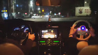 Electronic Toy Steering Wheel – Features light simulation, driving sounds, music, and educational fun.