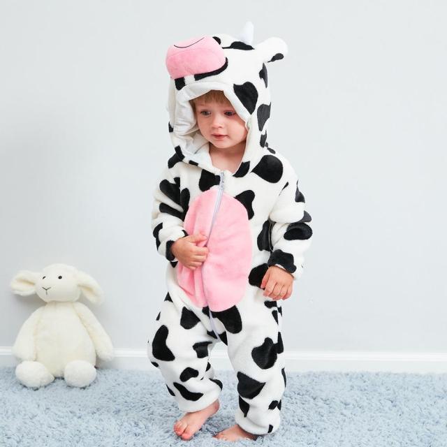 Baby Hooded Cartoon Romper – Cozy Cute Outfit – View 14 | Toki Toy Box