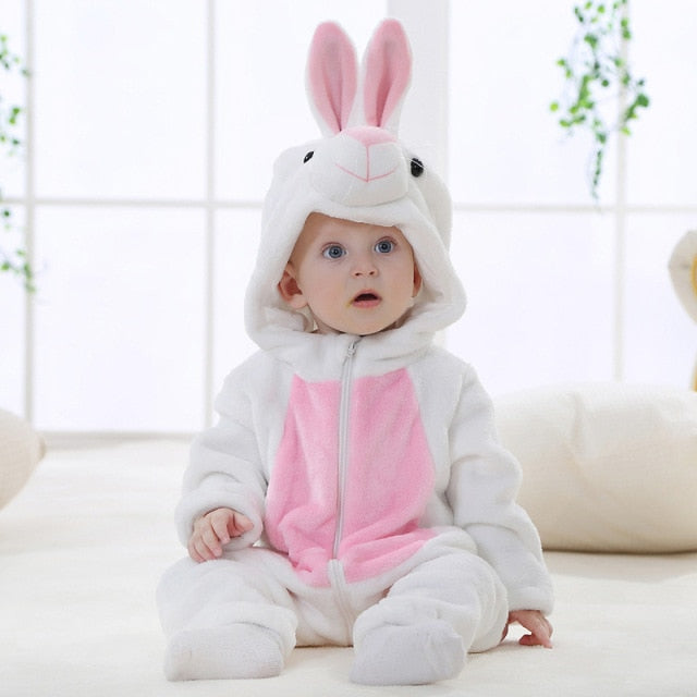 Baby Hooded Cartoon Romper – Cozy Cute Outfit – View 13 | Toki Toy Box