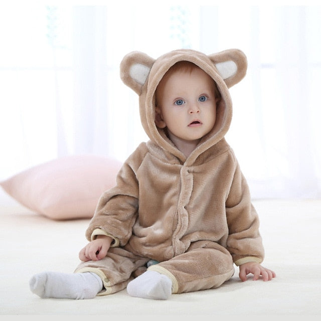 Baby Hooded Cartoon Romper – Cozy Cute Outfit – Lifestyle | Toki Toy Box