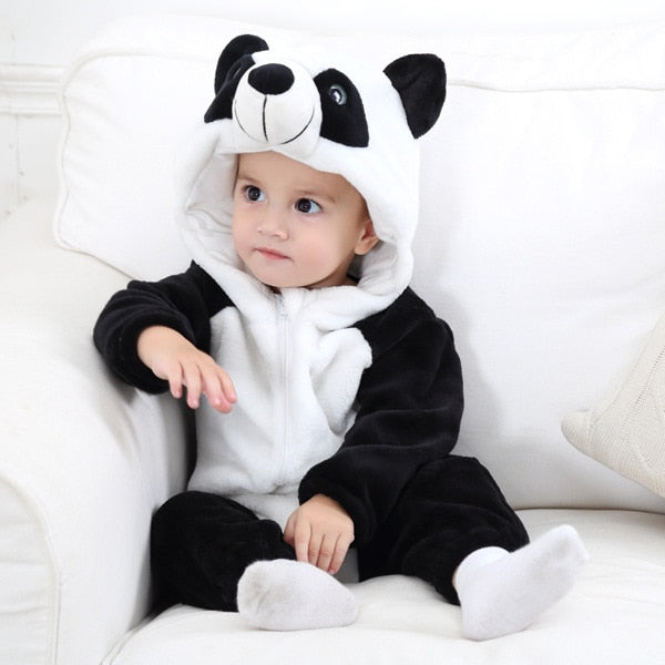 Baby Hooded Cartoon Romper – Cozy Cute Outfit – Detail | Toki Toy Box