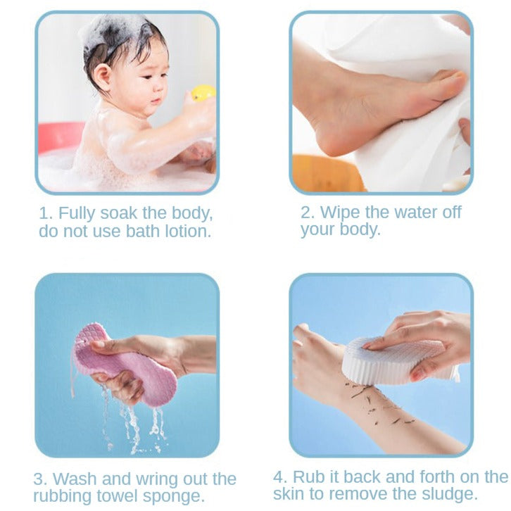 Soft Exfoliating Body Scrub Sponge for Smooth Skin – Color Options | Toki Toy Box