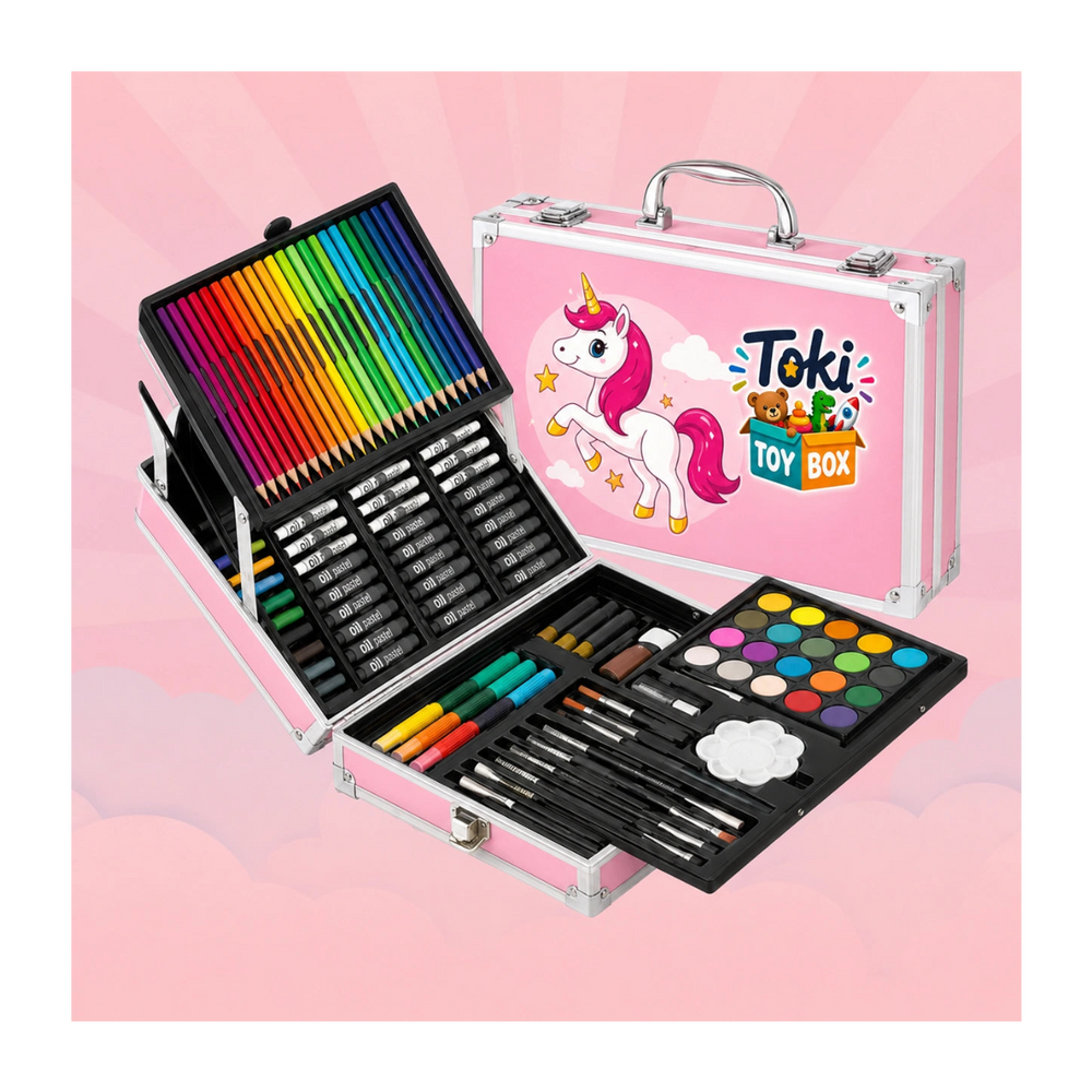 Art Set for Kids – 145-Piece Kit - Toki Toy Box