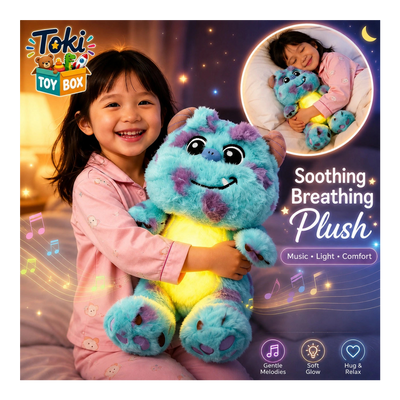 Breathing Plush Sleep Toy | Calming Light & Sound | Toki Toy Box