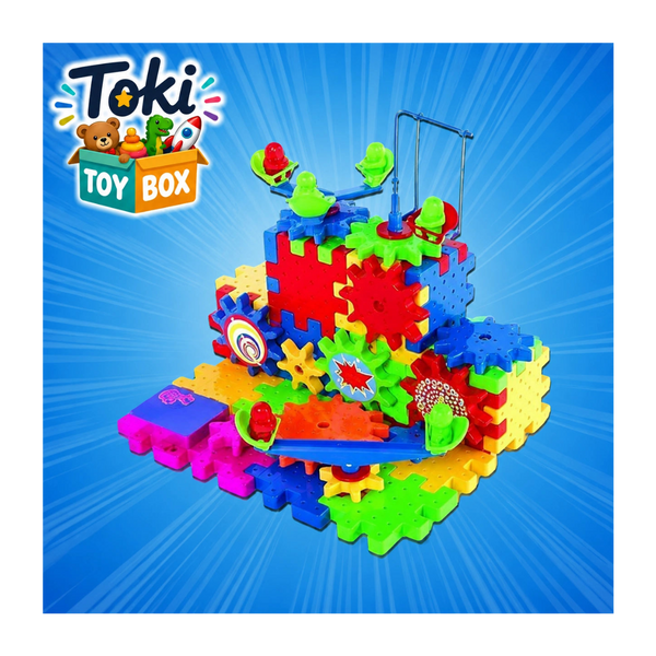 Motorized Gear Building Blocks – 101pc STEM Set