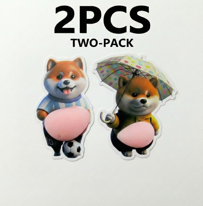 Chubby Shiba Silicone Sticker  – Cute Shockproof Cover – Color Options | Toki Toy Box