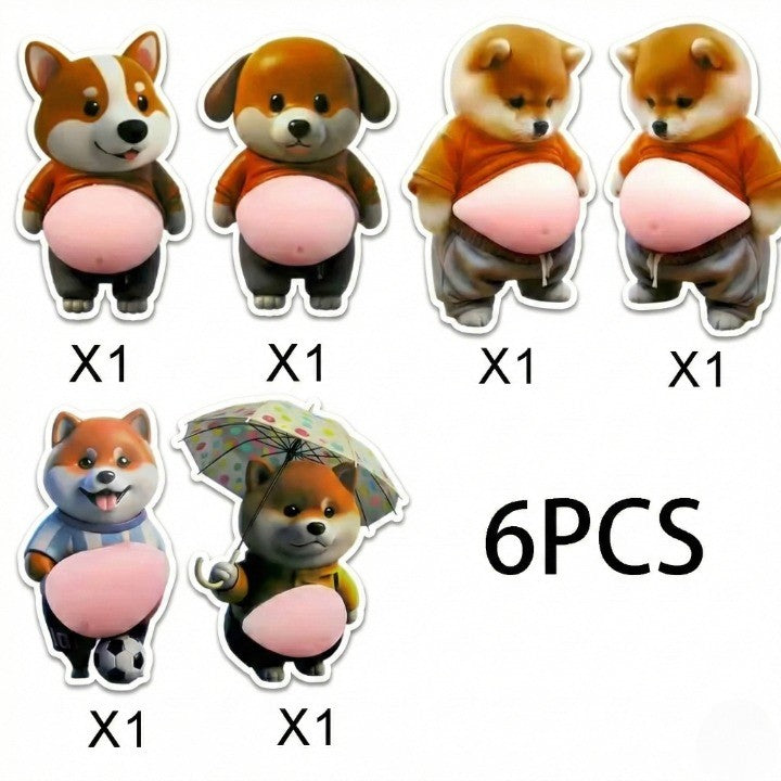 Chubby Shiba Silicone Sticker  – Cute Shockproof Cover – View 11 | Toki Toy Box